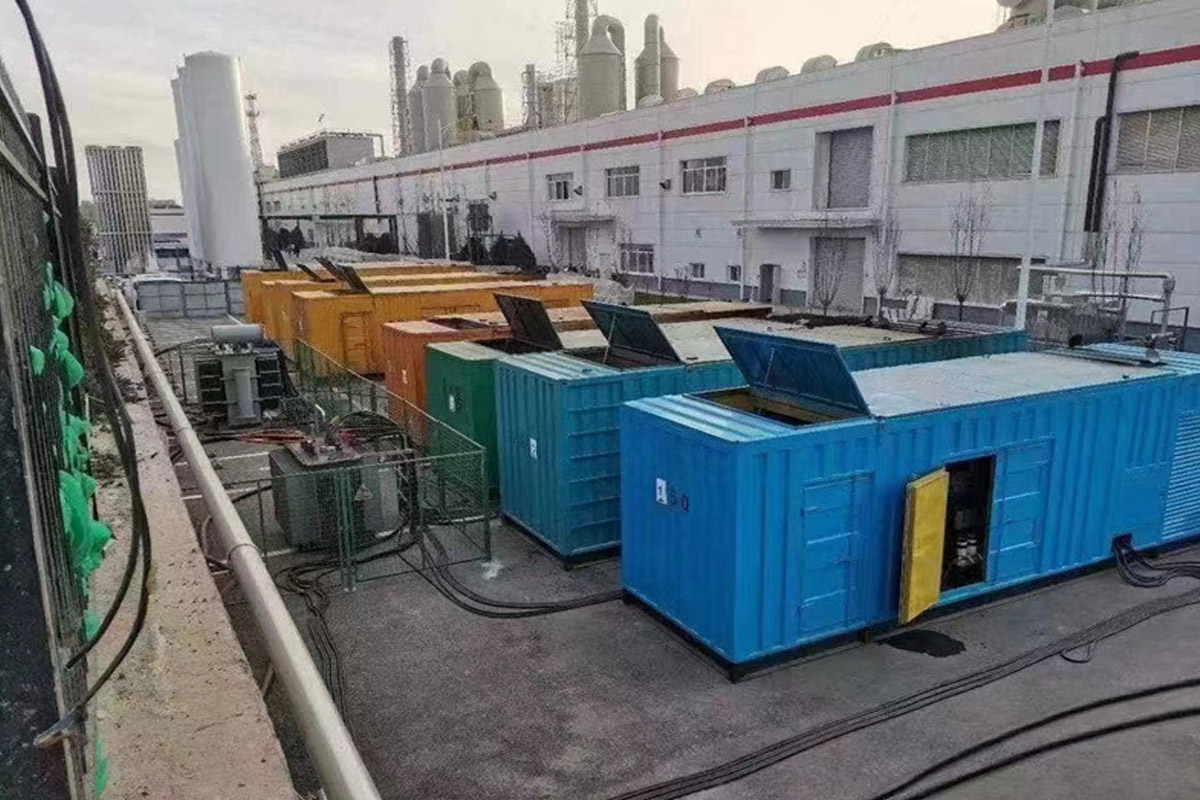 申扎发电机租赁施工现场